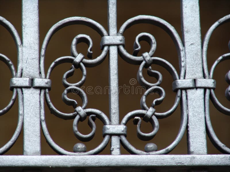 Old metal railing detail