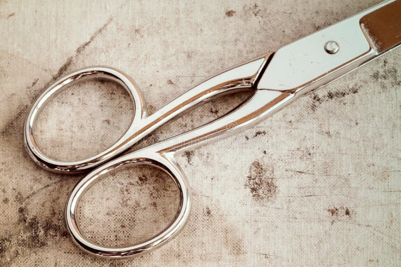 Old metal scissors stock image. Image of retro, scissors - 60756603