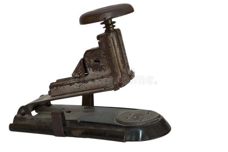 Old metal stapler