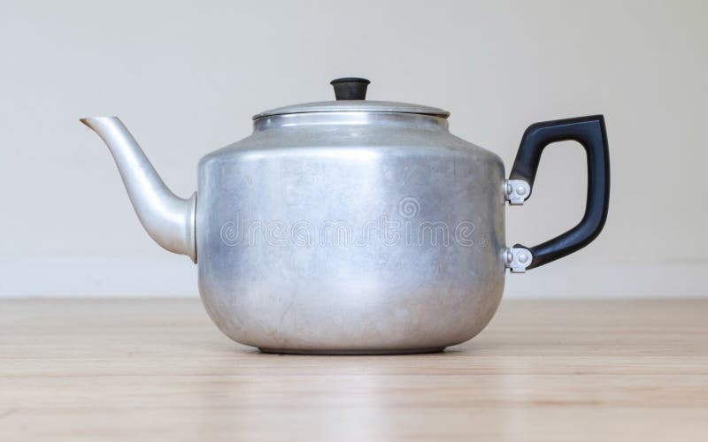Old metal tea pot stock image. Image of caffeine, coffee 39253979