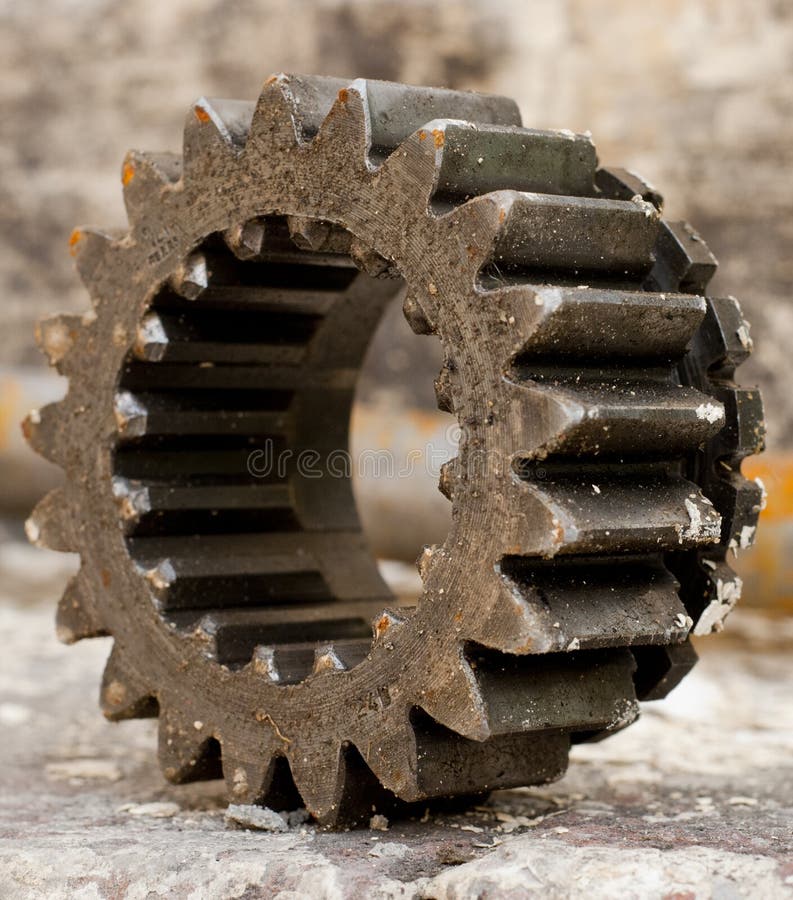 An Old Metallic Gear royalty free stock photos