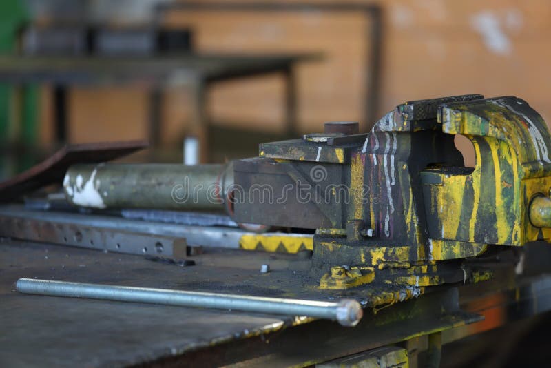 Old metalwork shop stock photo. Image of specialist 102713800