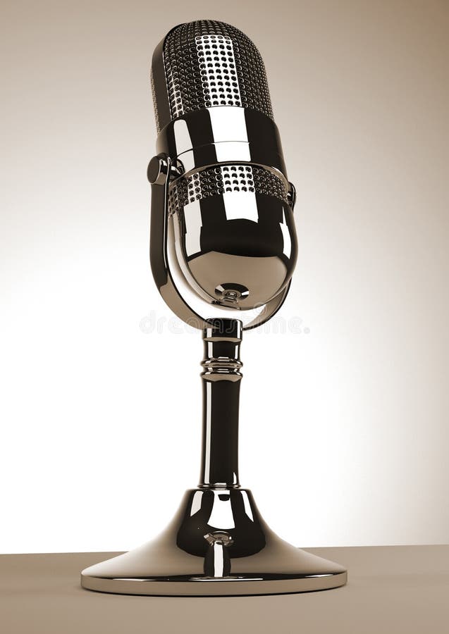 Old microphone stock photo. Image of music, song, musical 2207484