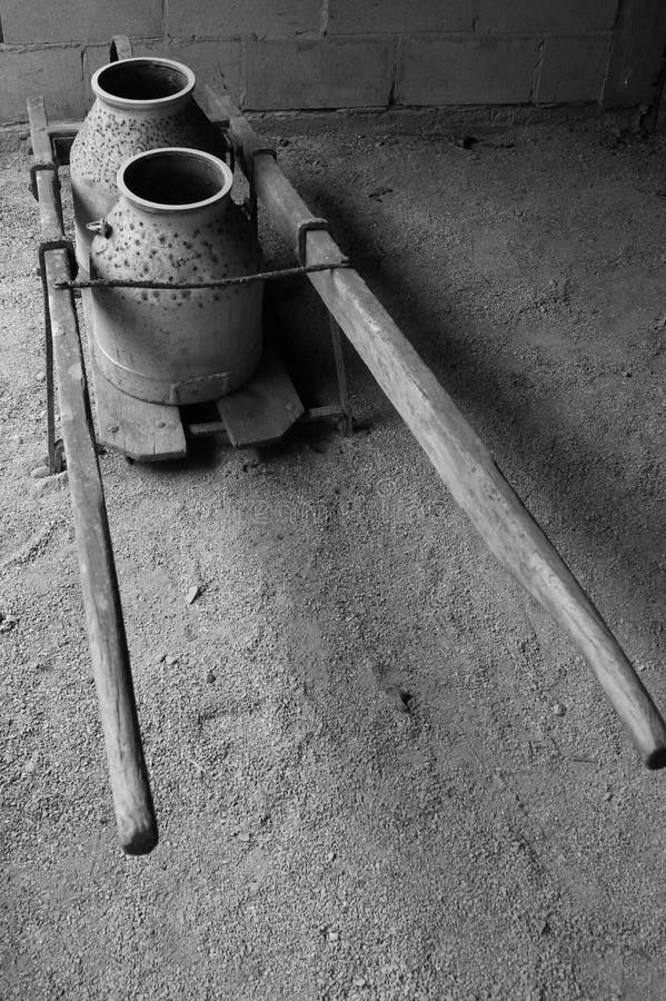 Old Milk Cart stock image. Image of wagon, colonial, history 43738785