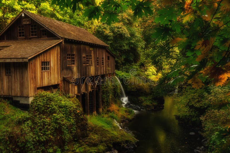 Old mill and fall