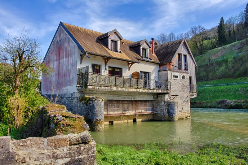 Old mill in Ornans