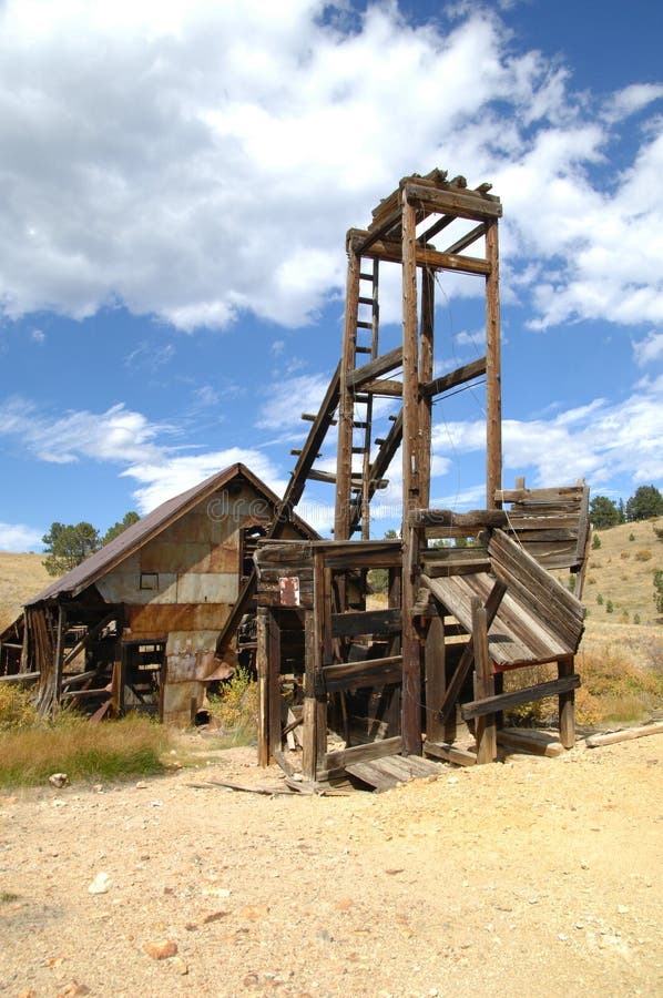 Old Mine Shaft 4 stock photo. Image of mountain, gold 16225896