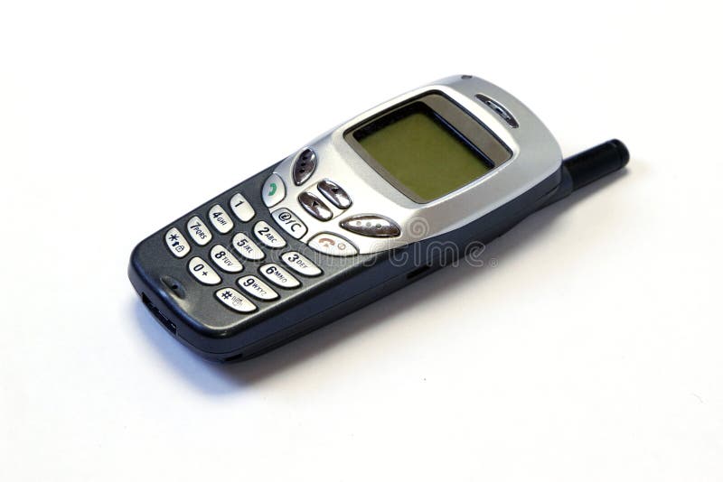 Old mobile phone stock photos