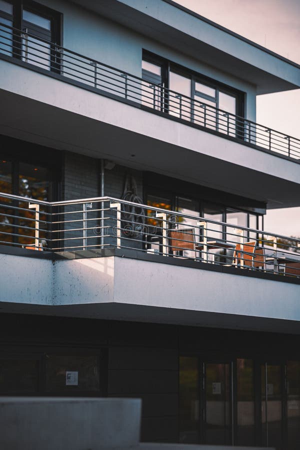 Old and modern Restaurants in the city of Hamm royalty free stock image