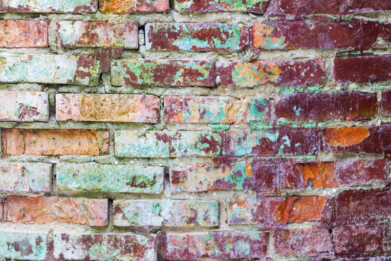 Old mold brick wall stock photo. Image of adhesive, concept 136516308