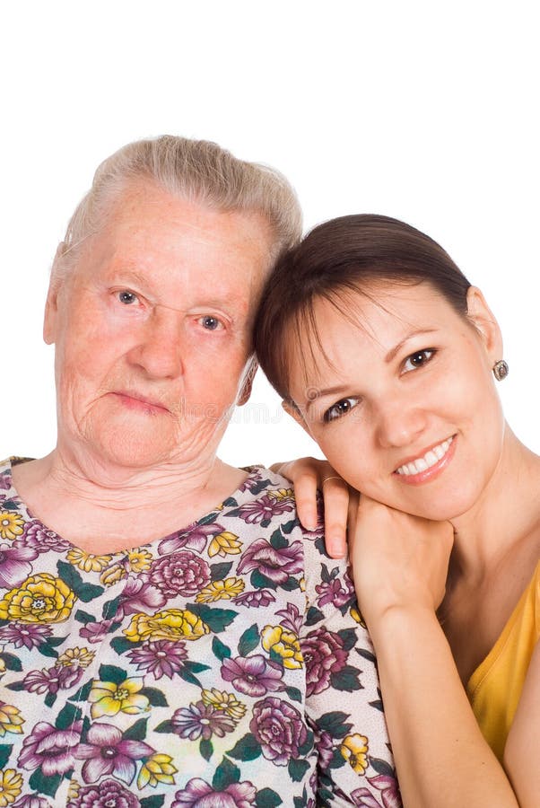 Old mom and daughter stock photo. Image of relax, attractive - 20607612