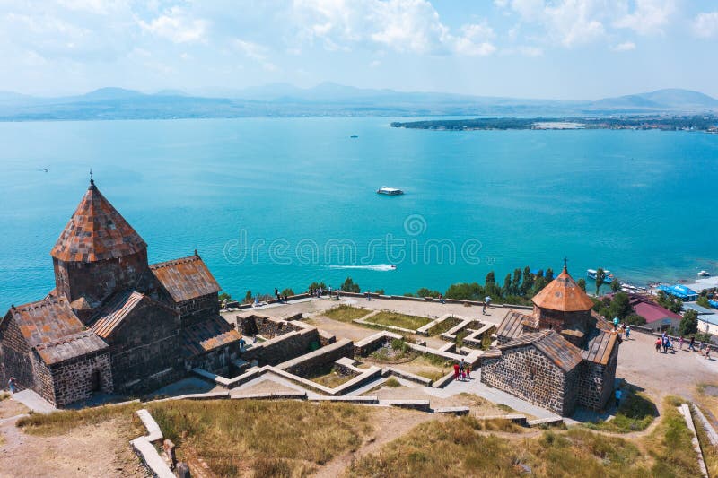 Old Monastery on Shore of Lake Sevan Stock Image Image of medieval
