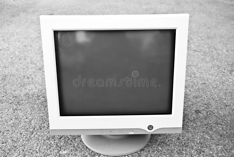 Old monitor stock image. Image of flat, objects, monitors 8364495