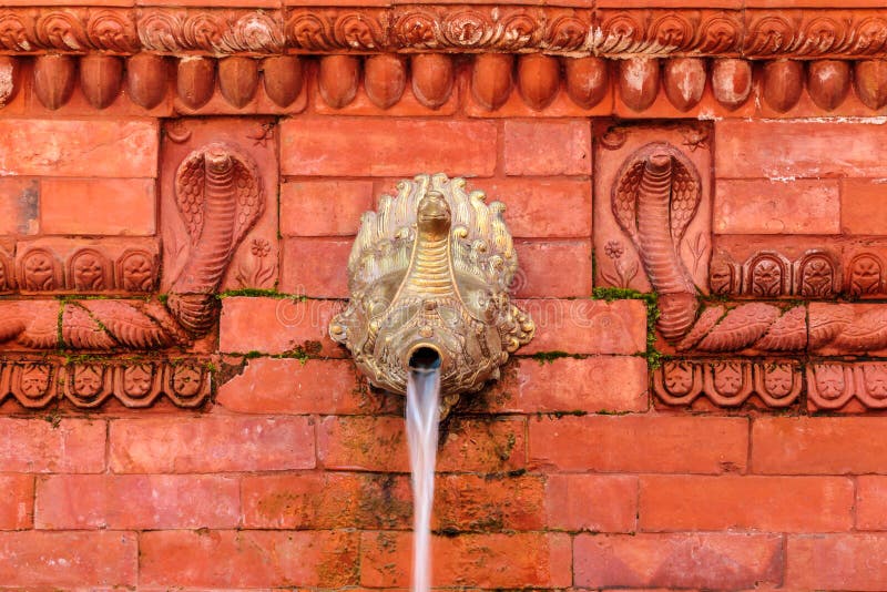 Old Nepalese Water Fountain Stock Image Image of pure, ancient 29379231