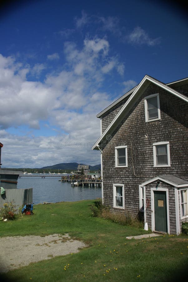 Old New England house stock photo. Image of gray, fishing 3237198
