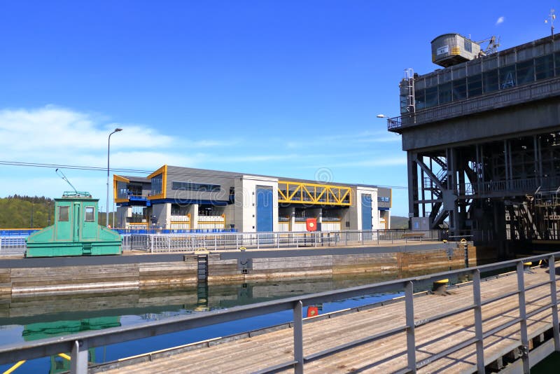 Old and New Niederfinow Ship Lift, Oder Havel Canal, Brandenburg