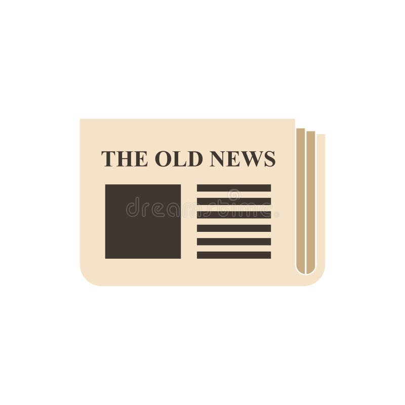 The Old News Icon Vintage Newspaper Template Stock Vector Illustration Of Mockup Empty 148390790