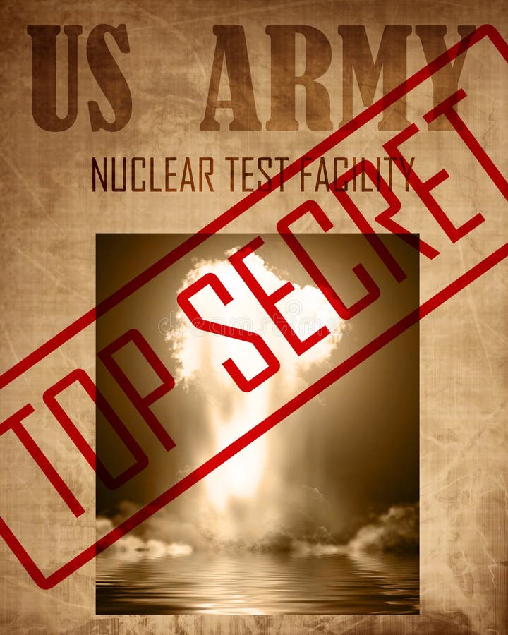 Old nuclear explosion royalty free illustration