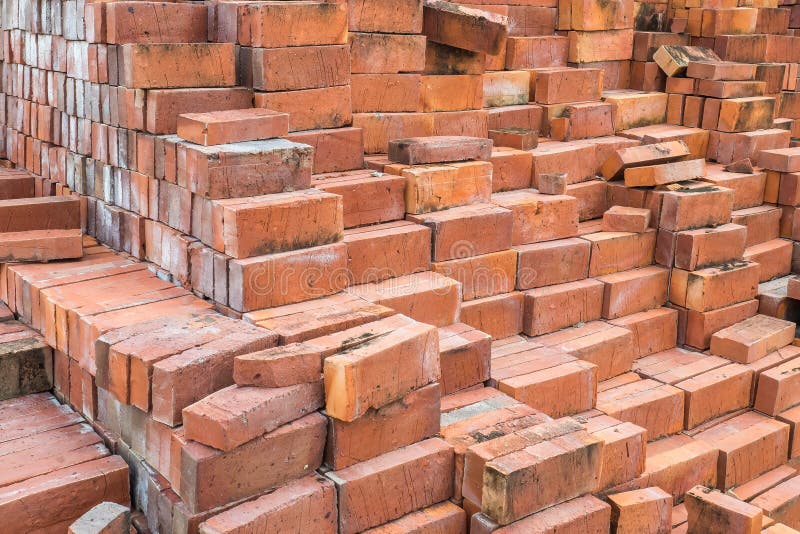 Old orange bricks stock image. Image of construction 98905669