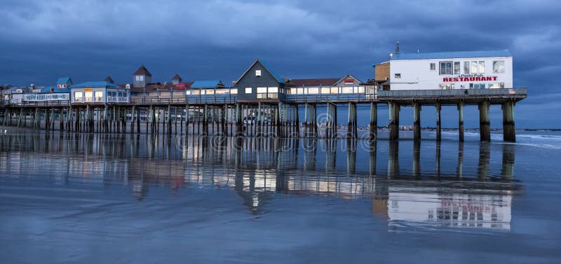 Old Orchard Beach, Maine at Night