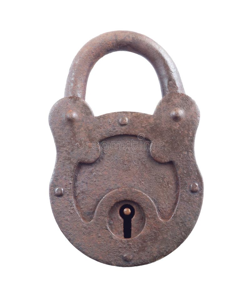 Old padlock stock image. Image of aged, object, safe 104088559