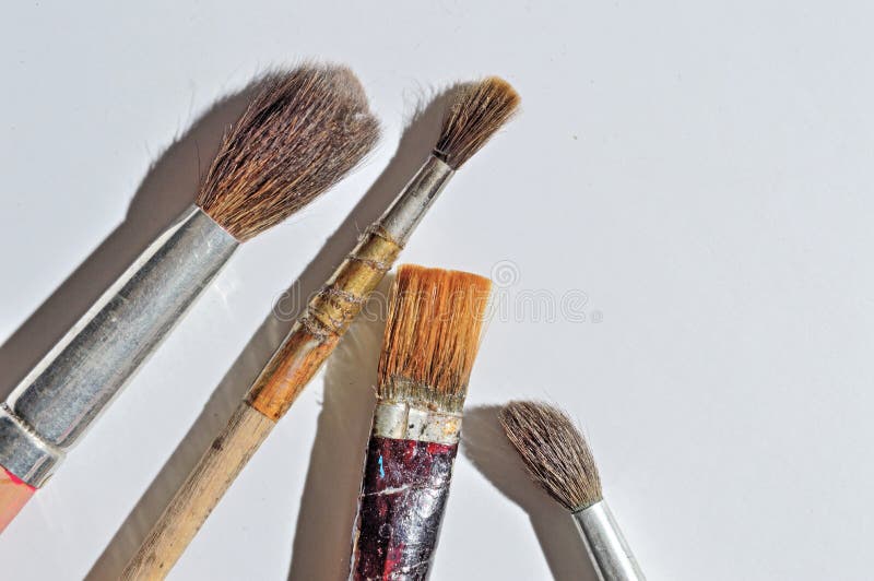Old paint brushes stock photo. Image of brush, bristle 188827228