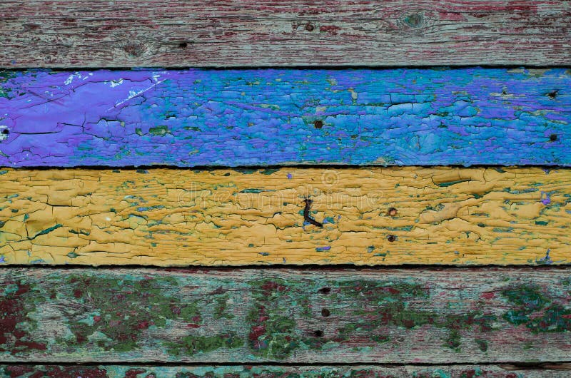 The Old Painted Wall. the Structure of the Old Paint. the Paint is