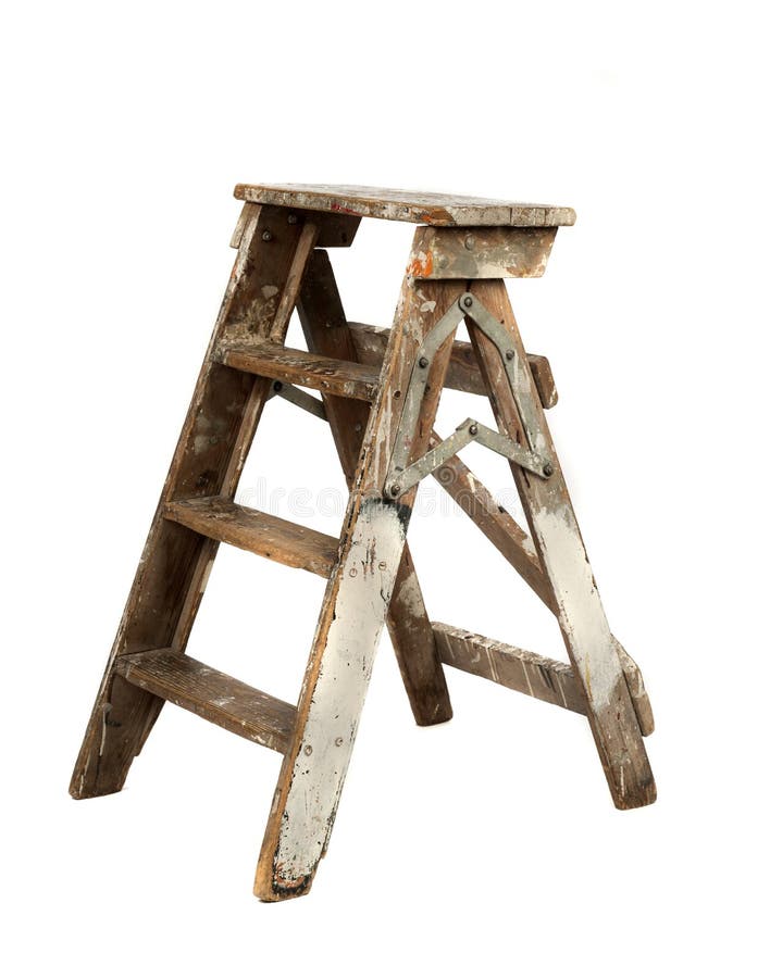 Old painters ladder stock image. Image of painters, painting - 17714707