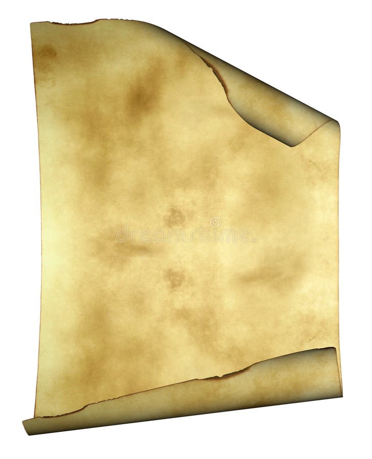 Old Paper Background Parchment With Burned Edges Stock Illustration