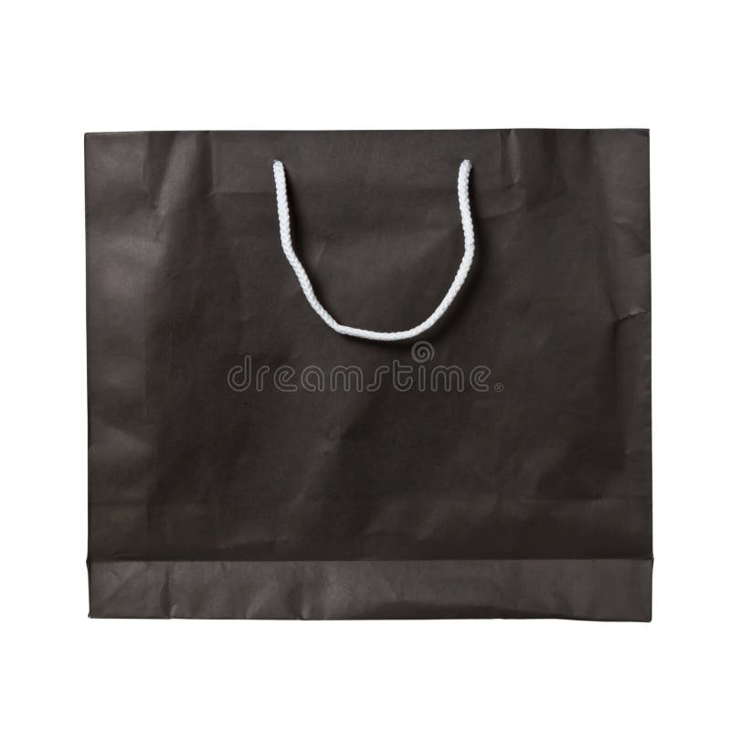 Old paper black bag royalty free stock photography
