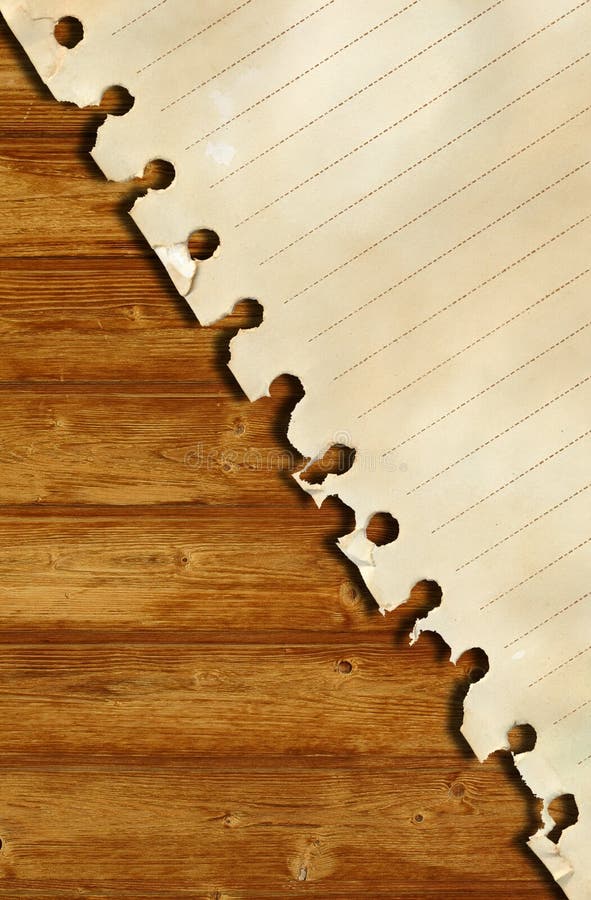 Old paper and brown wood texture