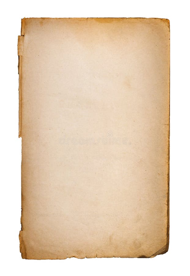 Old paper grunge texture, empty yellow page stock images
