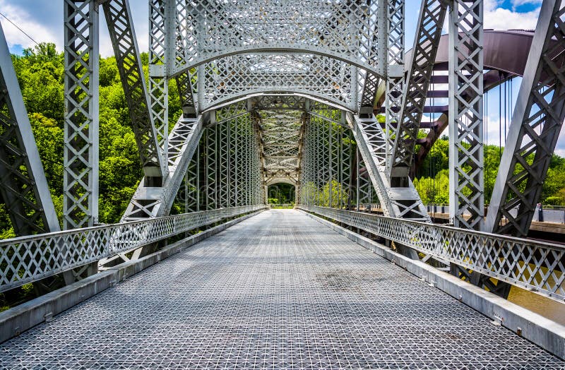 The Old Paper Mill Road Bridge over Loch Raven Reservoir in Baltimore, Maryland.