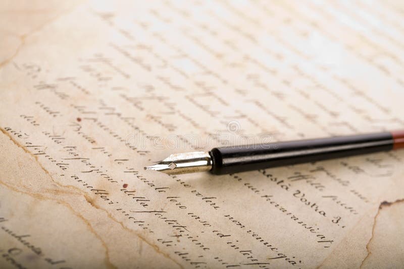 Old paper & Pen royalty free stock image Old paper & Pen royalty free stock image