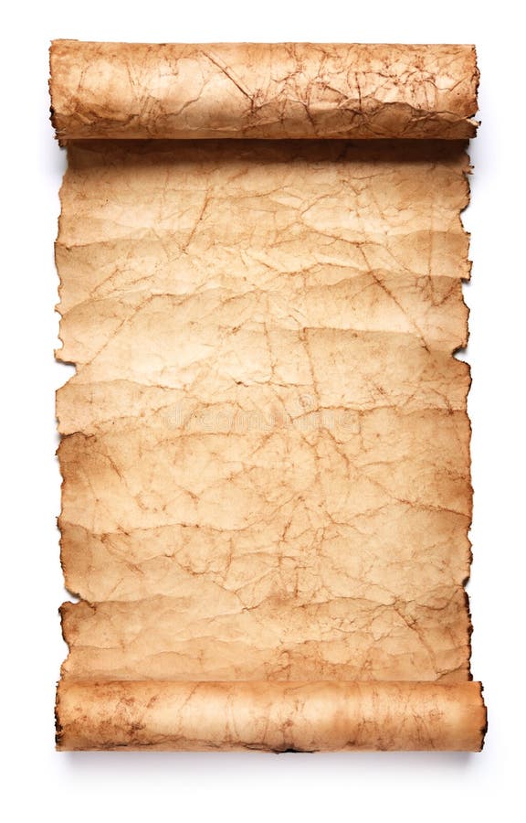 Old Parchment Paper Scroll Stock Photo, Picture and Royalty Free Image.  Image 14709094.