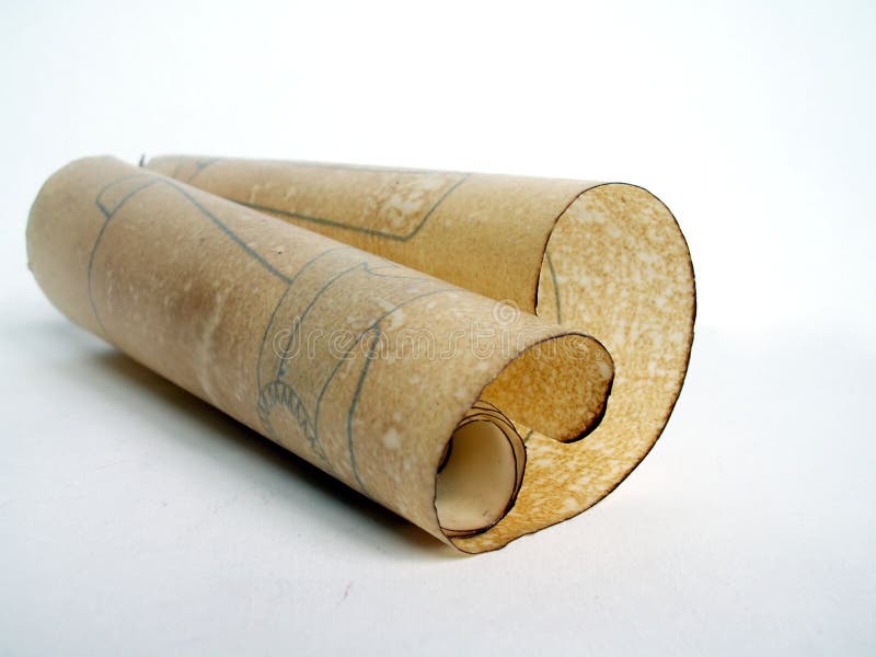 Old paper scroll