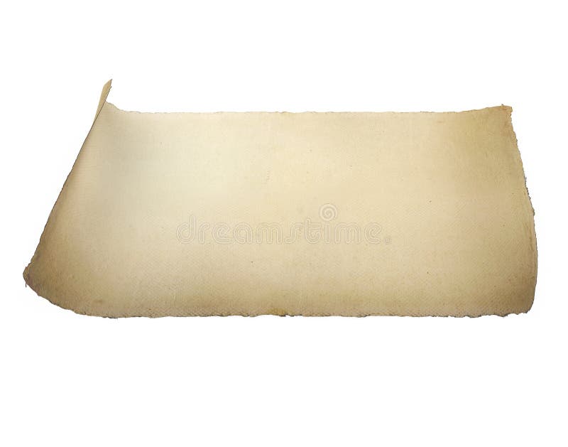 Old Papyrus Scroll Isolated On White Background 3d Render Stock Photo,  Picture and Royalty Free Image. Image 65580886.