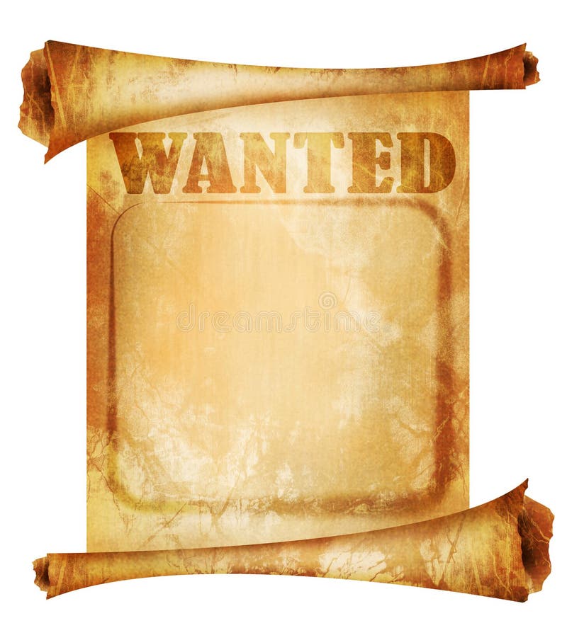 Old paper scroll stock illustration