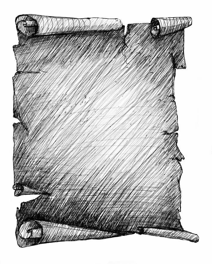 Свиток древний рисунок