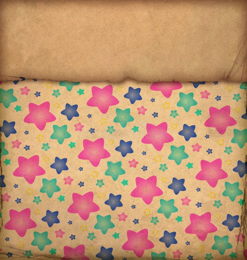 Old paper with stars