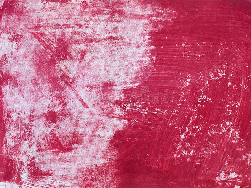 Old papet with abstract red paint texture