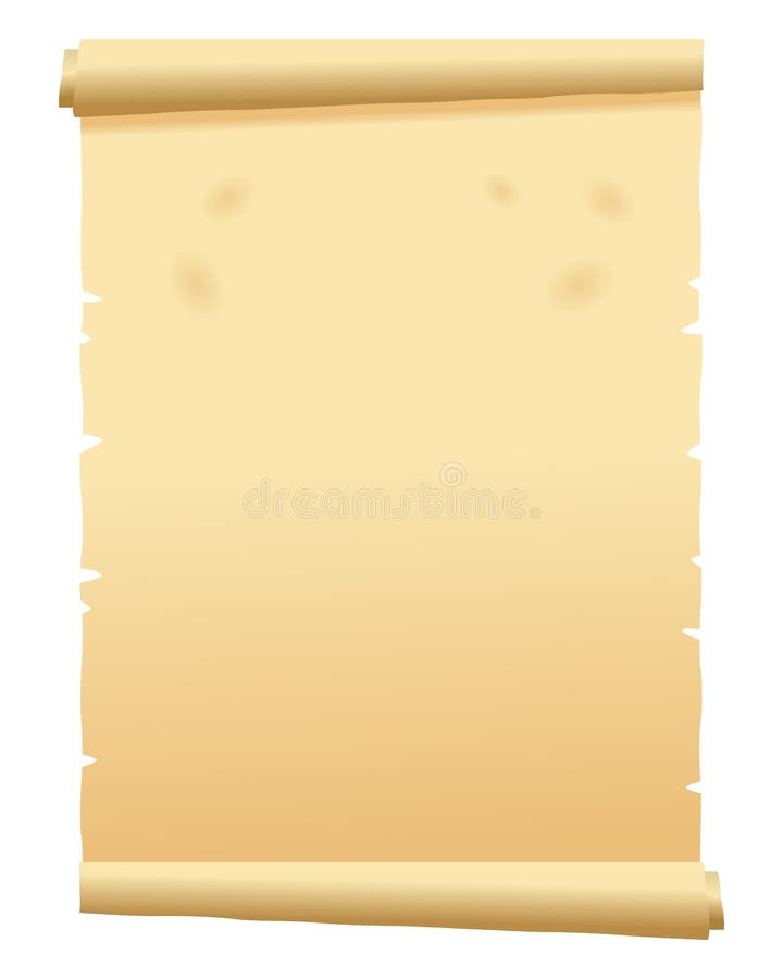 Old Parchment Scroll stock illustration Old Parchment Scroll stock illustration