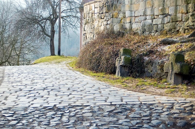 Old paved road