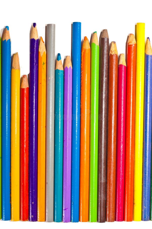 Old pencils stock photo. Image of group, isolated, brown 13744488