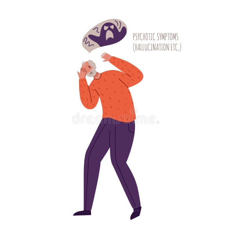 Old People with Dementia Symptoms Stock Vector - Illustration of mental