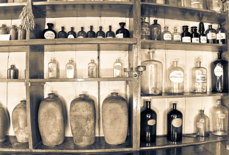 Old pharmacy stock photo. Image of drugstore, homeopathic - 53134400