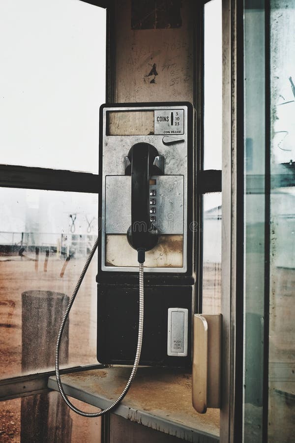 An old phone booth