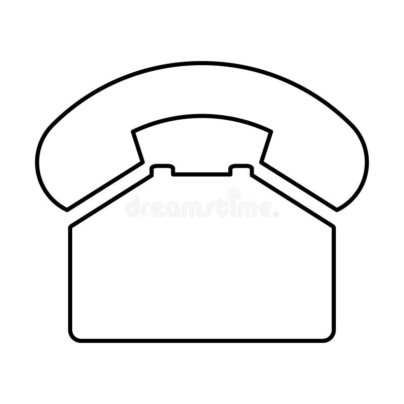 Old Phone 247 Flat Icon Isolated On White Background Hotline Symbol