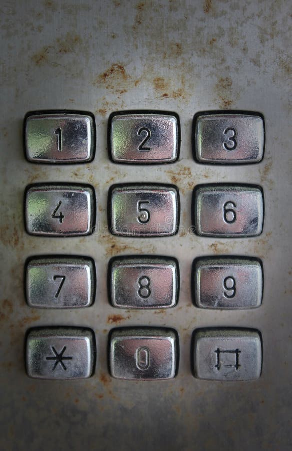 Old phone keypad numbers