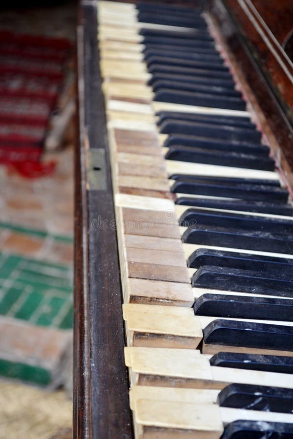 Old piano keys. royalty free stock photo Old piano keys. royalty free stock photo